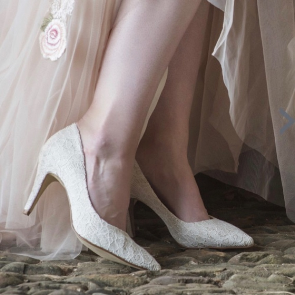 Rainbow Club lace heels.